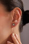 Heliophilia Silver Pendientes Plata de Ley 925 Baño Oro Dorados y Azul Oscuro NRZ999858 Elegantes